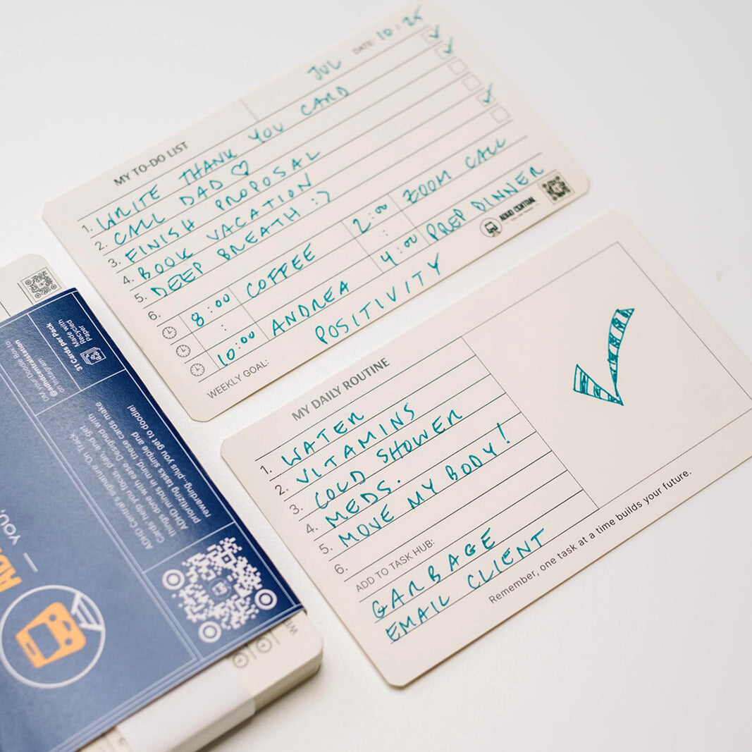 Focus & Productivity Task Cards for Better Daily Habits - ADHD Central
