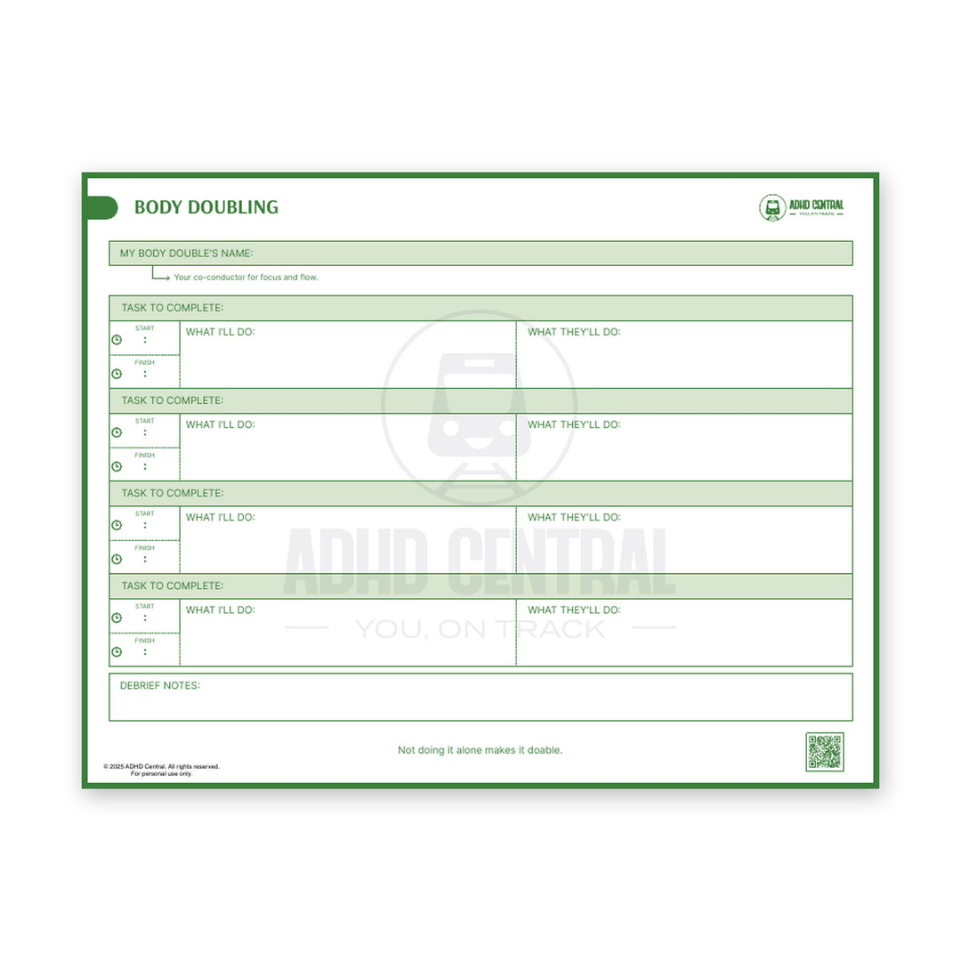 Body Doubling Sheet