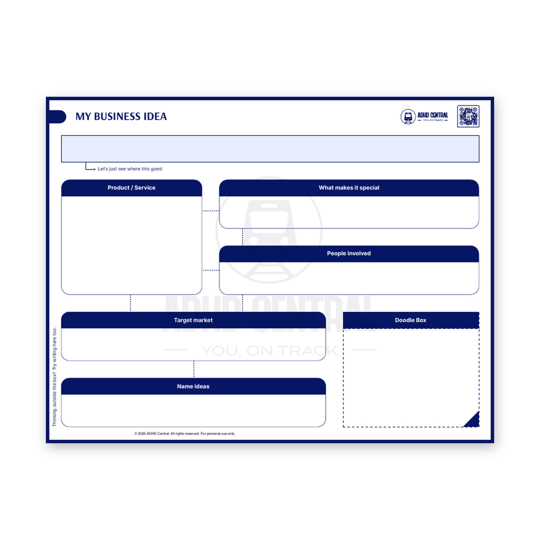 Business Idea Big Sheet