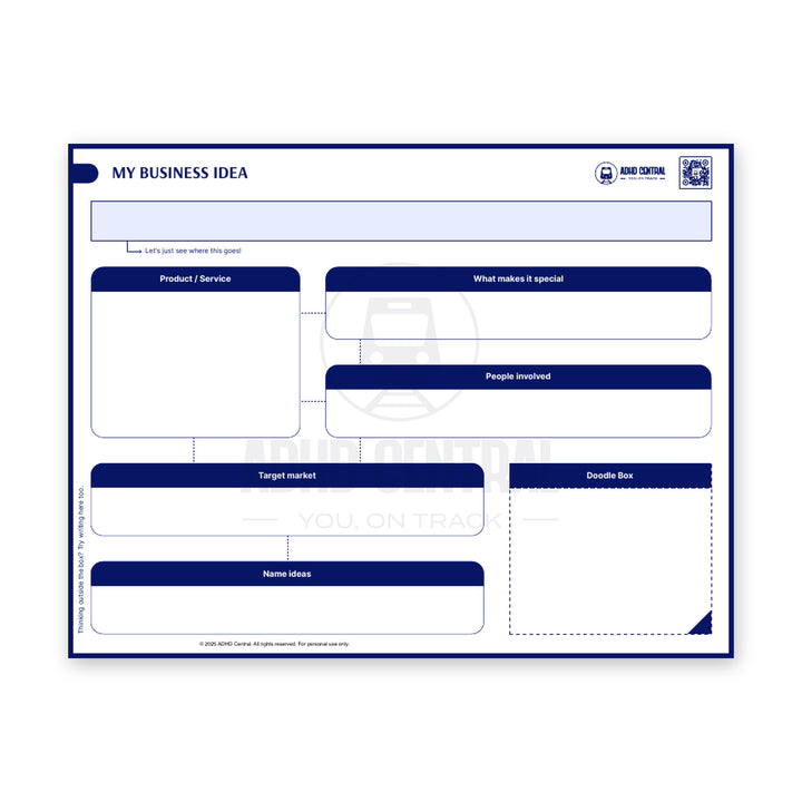 Business Idea Big Sheet