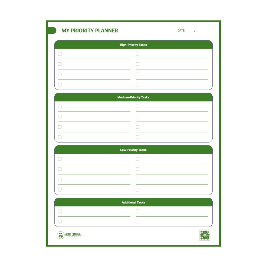 paper priority organizer