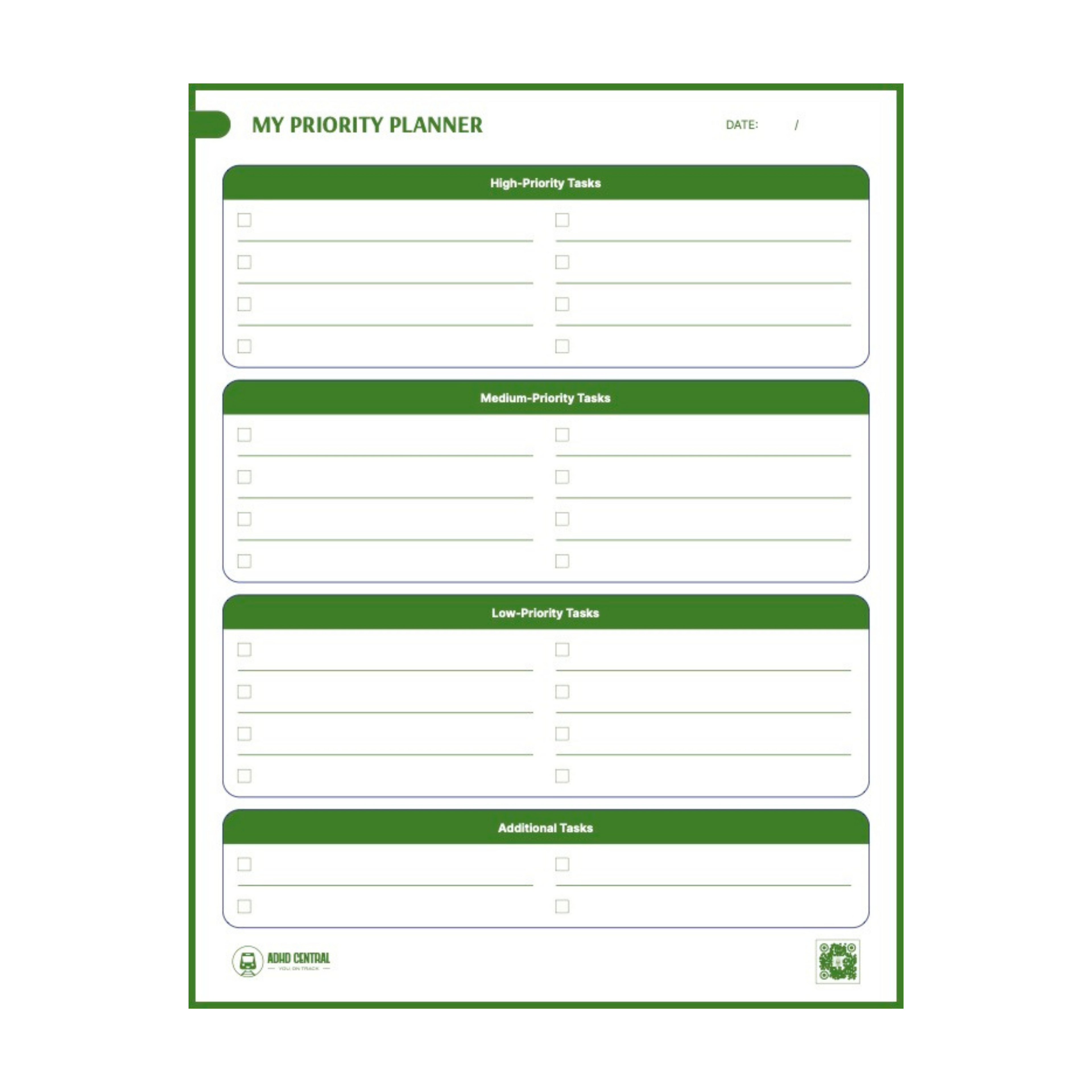 paper priority organizer