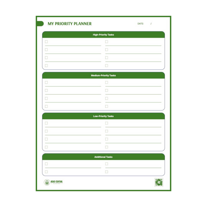 paper priority organizer